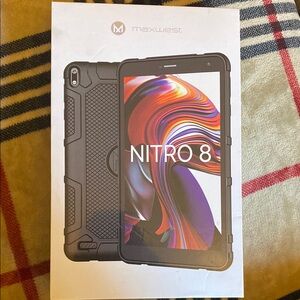 Rugged Black Tablet with Vibrant Display and Durable Case